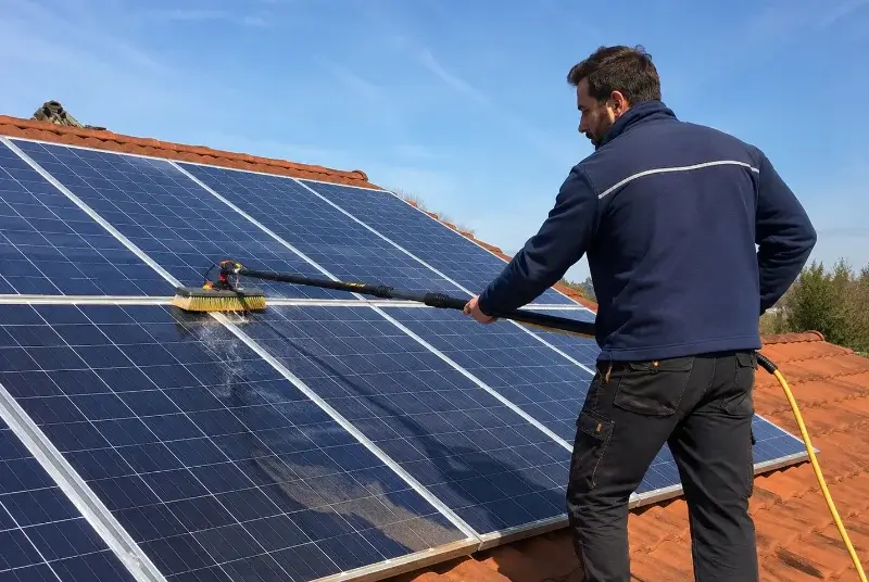 Nettoyage et entretien de panneaux solaires à Saint-Servant